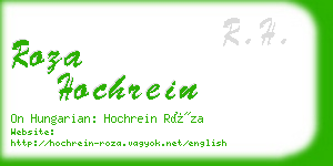 roza hochrein business card